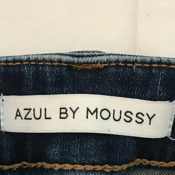 Azul by Moussy Skinny Jeans Women M Blue Mid Rise Medium Wash Stretch Preppy - Picture 3 of 12